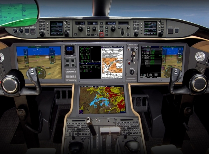  The Collins’ Pro Line Fusion Global  6000 cockpit