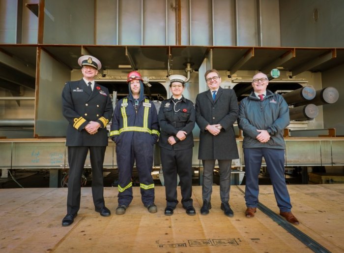 Seaspan Shipyards Hosts Ceremonial Keel Laying for Second Joint Support Ship