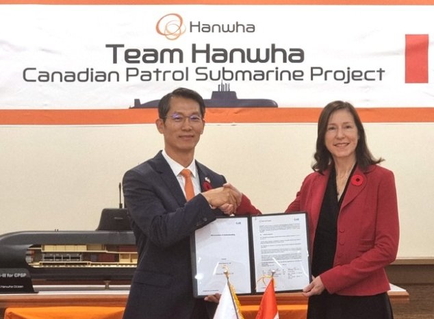 Hanwha Ocean to Join Canadian Patrol Submarine Project