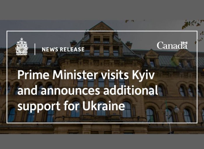 Prime Minister visits Kyiv and announces additional support for Ukraine