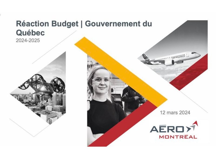 Québec Budget 2024-2025 - $74.5 million to support the growth of Québec's aerospace sector