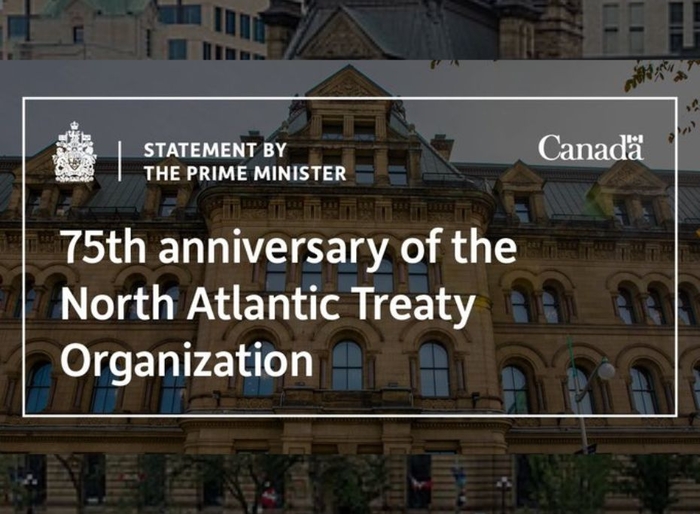  Statement by the Prime Minister on the 75th anniversary of the North Atlantic Treaty Organization   	
