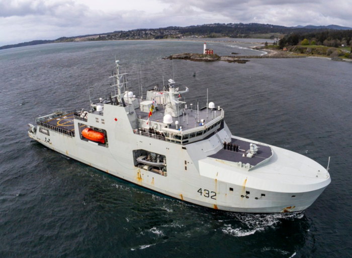HMCS Max Bernays Arrives in its new homeport Esquimalt, British Columbia