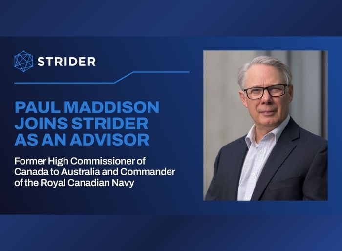 Strider Names Former Commander of the Royal Canadian Navy, Vice Admiral Paul Maddison, as an Advisor